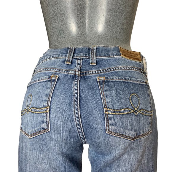 Lucky Brand Sofia Boot Ankle Womens Jeans Tag 8/29 Blue Cropped Mid-Rise W30xL30 - Picture 6 of 12